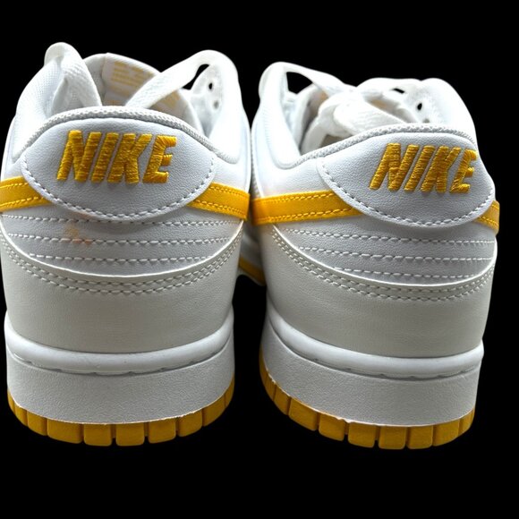 NIKE Dunk Low Retro 'White University Gold' Sneakers Size 10.5 - Picture 4 of 9